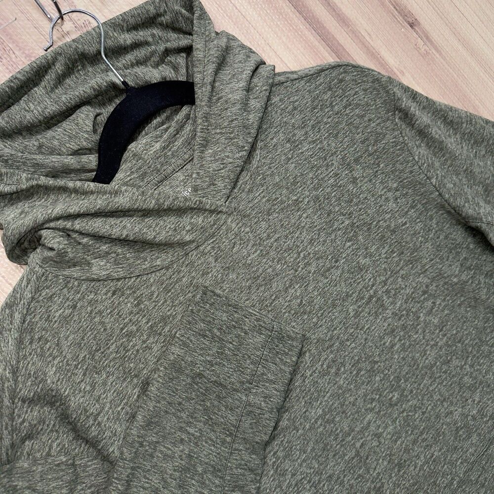 Outdoor Voices Hoodie Medium Heather Green Long Sleeve Performance Stretch